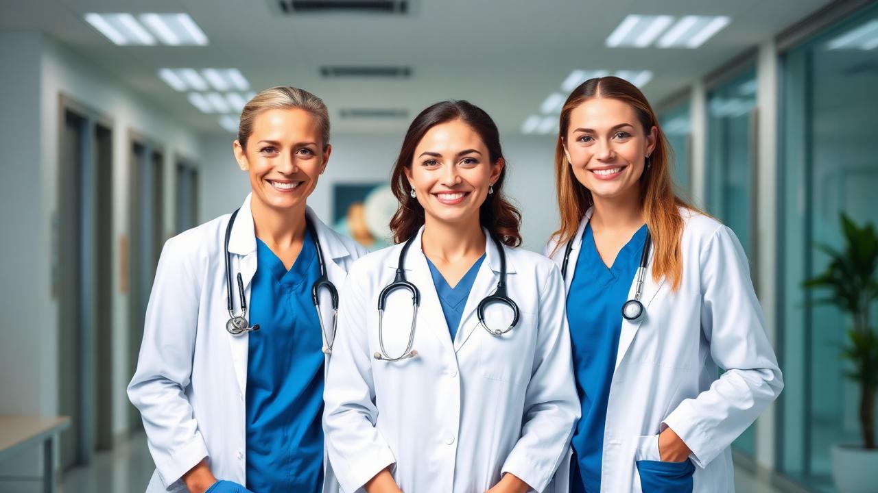 Medical professionals ready for a USCG physical exam